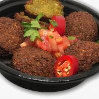  - Spicy Falafel · Made with chickpeas, onions, cumin, spicy hot peppers and parsley.