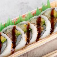 Cooked Tuna Roll · Cooked tuna roll with avocado & cucumber.