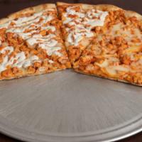 Buffalo Chicken Pie · With hot sauce and blue cheese.