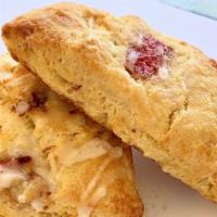 Strawberry Scones · baked fresh daily with fresh fruit