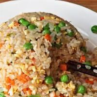 Vegetable Fried Rice · Fried rice with egg and mixed vegetables.