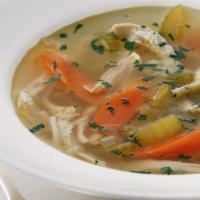 Ukha - Salmon Soup · Chunks of salmon in natural salmon broth with carrots, organic celery and fresh herbs.