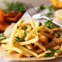 Loaded Fries · A deliciously cooked dish of French fries, topped with melted cheese, diced onions, sliced j...