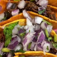 Street Tacos Combo · Birria beef meat with cilantro and red onions.