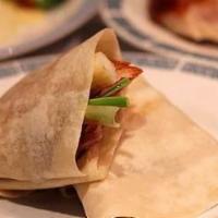 Peking Duck · Whole duck served with house-made pancakes, green scallions, fresh cucumbers, and special ho...