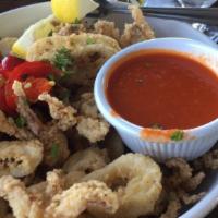 Fried Fisherman Platter · Scallops, shrimp. Calamari, flounder and fries.