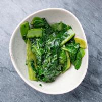 Sauteed Greens · Seasonal Greens Sauteed In Olive Oil.