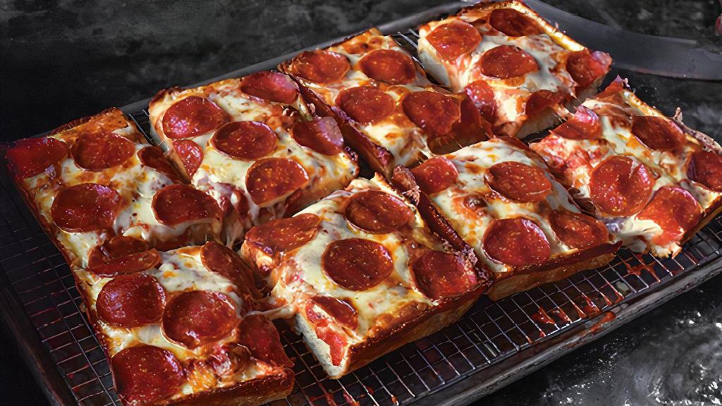 8 Corner Pizza® · 8 pcs. A Jet's Exclusive! 8 Detroit-Style deep dish corner slices with premium mozzarella & your choice of toppings