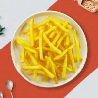 Plain Jane Fries · Idaho potato fries cooked until golden brown and garnished with salt.