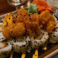Dynamite Roll · Tempura Shrimp, Spicy Mayo, Sesame Seeds