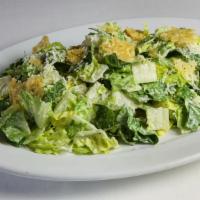 Hearts Of Romaine Caesar Salad · Crisp Romaine, Parmesan Garlic Dressing, Brioche Croutons