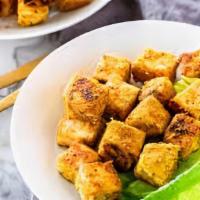 Fried! Tofu · Fried tofu with special side dipping sauce.