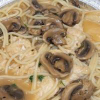 Chicken Marsala · Sauteed with Mushrooms in Marsala Wine Sauce. Served with Pasta or Sauteed Vegetable and Gar...