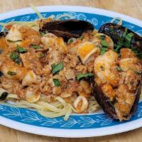 Seafood Combo · Assorted Clams, Mussels, Calamari and Shrimp in Marinara Sauce. Served with Pasta or Sauteed...