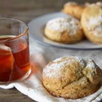 Gluten-Free Lemon Ginger Scone X 2 · Our gluten-free lemon ginger scone is sophisticated and bright; try it with a spoonful of cl...