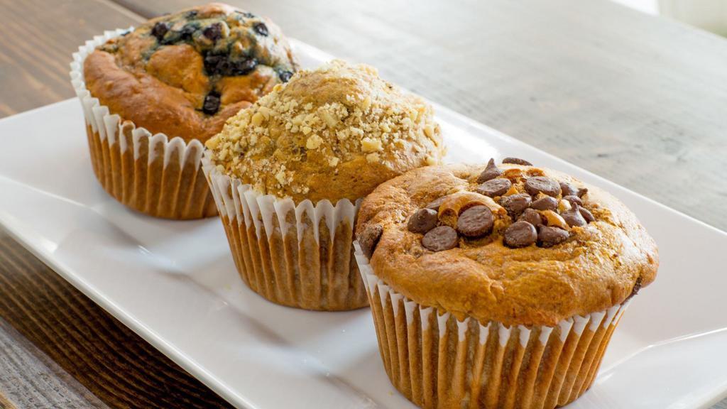 Muffins · 100% organic, vegan, gluten-free options available. Sweetened with raw agave.