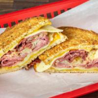 Turkey Club · Golden oven roasted turkey, lettuce, tomato, bacon, and mayo