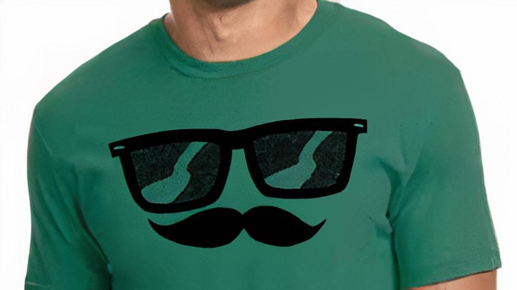 Sunglasses & Mustache Green · 