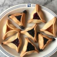 Hamantaschen · Assorted pack of four: raspberry, prune, apricot, and poppy seed.