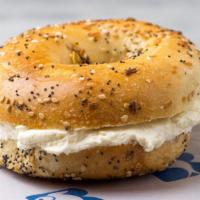 Schmear · Cream Cheese on a Bagel or Bialy.  Sorry, no toasting.