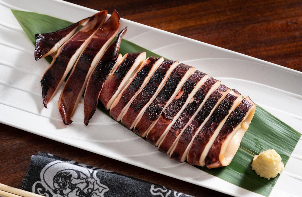 Ika Ichiyazuke · Grilled whole marinated squid