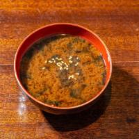 Tofu And Toasted Seaweed Miso Soup · 