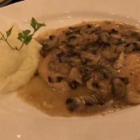Chicken Marsala Dinner · Served with house-made mashed potatoes.
