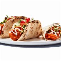 Original Buffalo Chicken Tacos · We'll buffalo chicken pretty much anything. Grilled or crispy chicken tossed in your favorit...