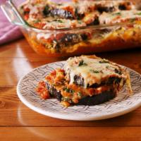 (Wednesday) Eggplant Parm · Served With Linguine Pasta, Side Salad, & Garlic Bread