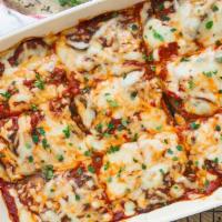 Eggplant Lasagna · Served With Side Salad