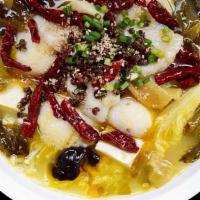 酸菜鱼米粉（小辣）  Pickled Cabbage With Fish Rice Noodle · 