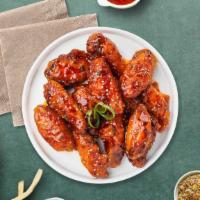Seoul Sizzlers Bbq Wings · Fresh chicken wings breaded, fried until golden brown, and tossed in soy sauce, brown sugar,...