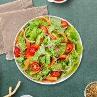 Classic House Salad · (Vegetarian) Romaine lettuce, cherry tomatoes, carrots, and onions dressed tossed with lemon...