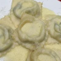 Ricotta & Spinach Ravioli · Sage Butter, Parmigiano
