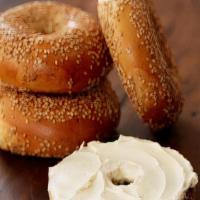 Plain Cream Cheese · On your choice of bagel or roll.