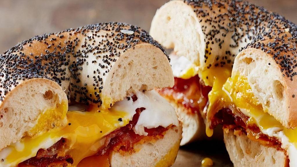 Classic Bec · Bacon, Eggs, American Cheese. On your choice of bagel or roll.