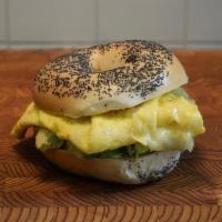 Egg, Avocado Pepperjack · Eggs, Avocado, Pepper Jack Cheese.  On your choice of bagel or roll