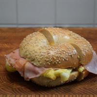 Ham, Egg & Cheese · Ham, Eggs, American Cheese. On your choice of bagel or roll