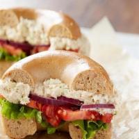 Tuna Salad Sandwich · Lettuce, Tomato.  On your choice of bagel or roll