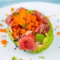 Japanese Guacamole · Choice of Protein, Avocado, Masago, Scallion and Sesame Seed marinated with Ponzu Sauce