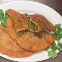 Callaloo & Saltfish Empanada · 2 Piece Callaloo & Saltfish Empanada