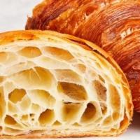 Butter Croissant · Our flaky butter croissant is made with 100% imported French butter.