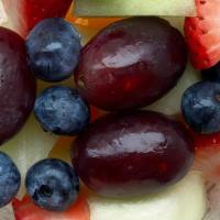 Fresh Fruit Cup · Canteloupe, Honeydew Melon, Grapes, Strawberries, Blueberries.
