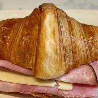 Ham & Cheese Croissant · Ham and swiss on a french butter croissant