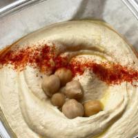 Plain Hummus · Classic hummus, chickpeas, olive oil, paprika