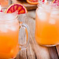 Liver Juice · Freshly squeezed orange, beets, and apple juices.