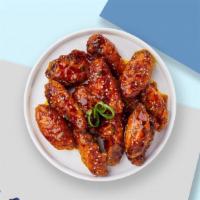 Happy Seoul'S Wings · Fresh chicken wings fried until golden brown, and tossed in soy sauce, brown sugar, honey, a...