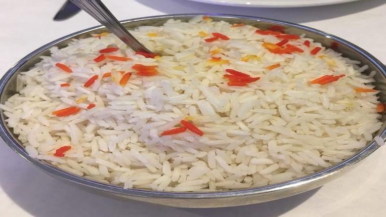 Plain Basmati Rice · White stream plain basmoti rice