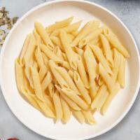 Your Very Own Penne · Fresh penne pasta cooked with your choice of sauce and toppings!
