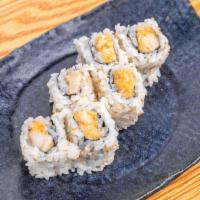 Spicy Scallop · Spicy crunchy scallop roll with masago , is not Gluten Free. (  Cut roll with six pieces.) ....